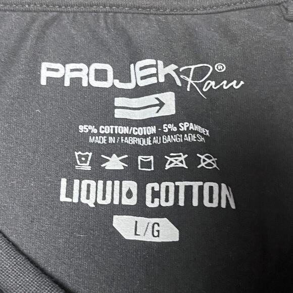 ProjekRaw Black Men’s Short Sleeve Breathable TShirt New Without Tags - Picture 2 of 2